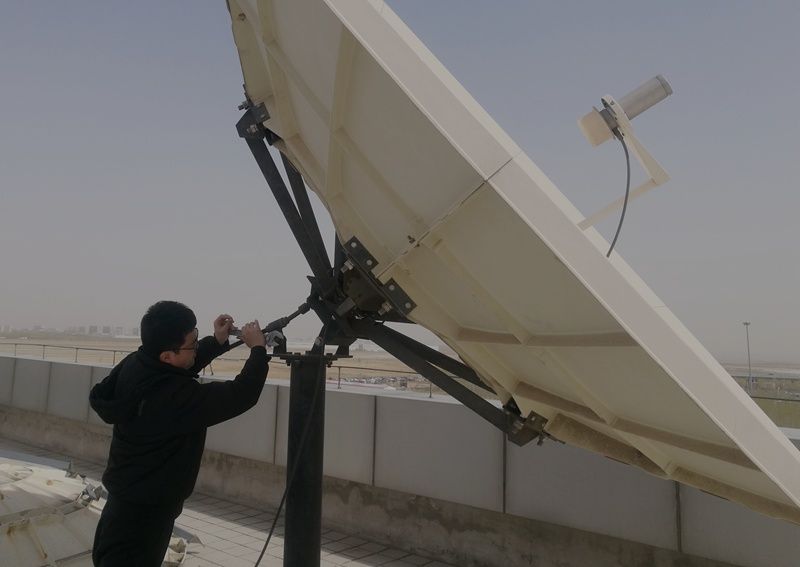 天津空管分局及时排除卫星云图接收天线安全隐患