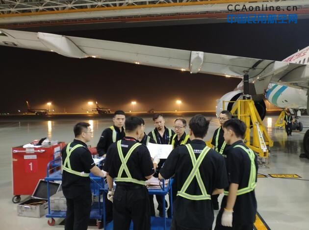 东航技术西北分公司定检部完成维修工作，确保旺季飞机运行安全