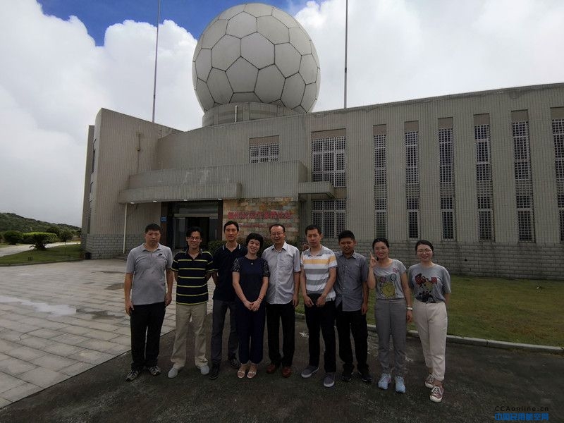 福建空管分局气象设备室走访省气象台长乐雷达站