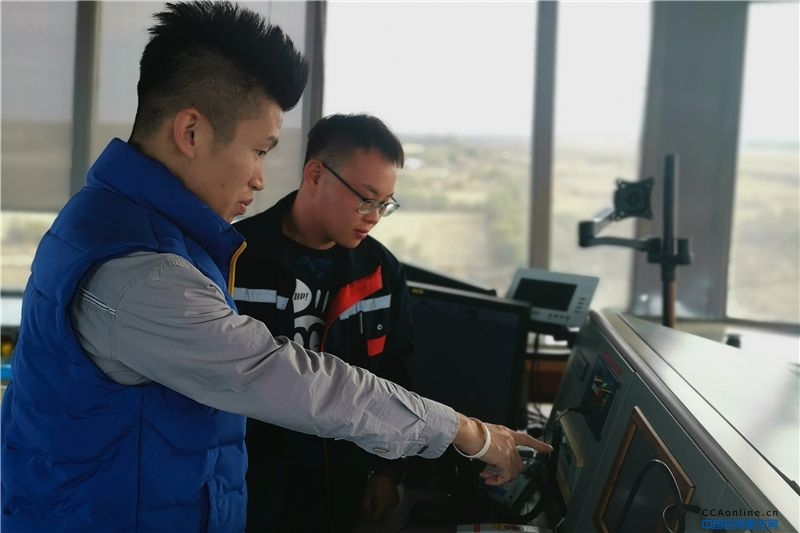 黑龙江空管分局支援两支线机场定检甚高频设备