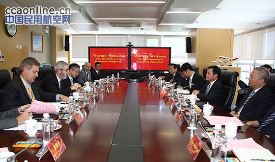 霍尼韦尔航空航天集团总裁马天明访问中国商飞