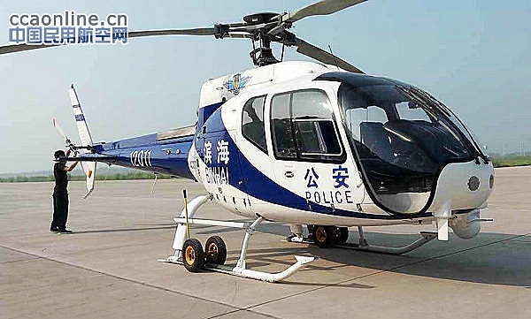 天津警航AC311直升机飞赴滨海火灾现场航拍