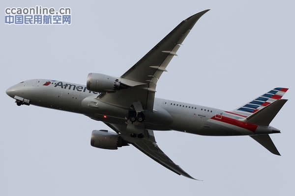 美国航空用波音787客机执飞上海—洛杉矶航线