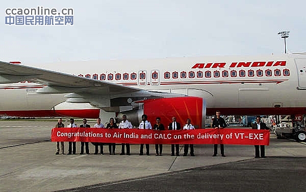 中国飞机租赁向印度航空交付第五架A320飞机