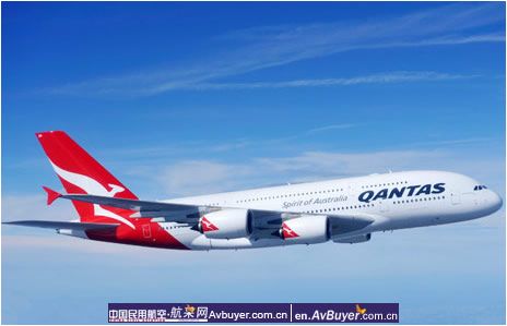 澳大利亚澳洲航空公司接收首架空客a380飞机