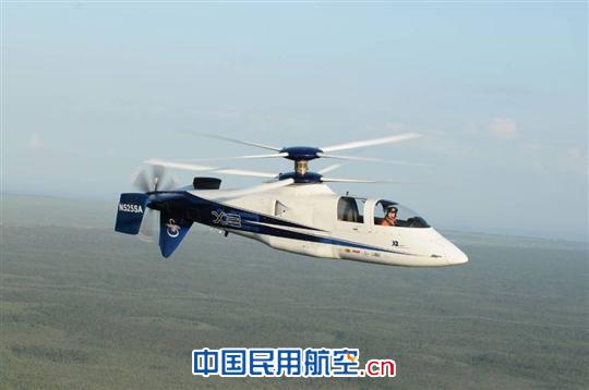 西科斯基X2技术验证直升机达到时速250节速度