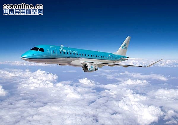 KLM子公司确认2架巴航工业E175喷气飞机承诺定单