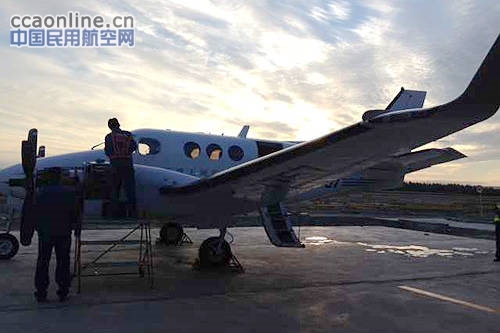 克拉玛依机场紧急处置天翔航院C90GTI飞机特情