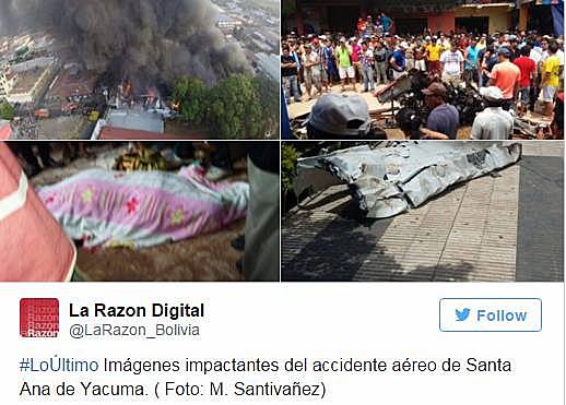 赛斯纳飞机在玻利维亚坠毁，造成7人死亡15人受伤