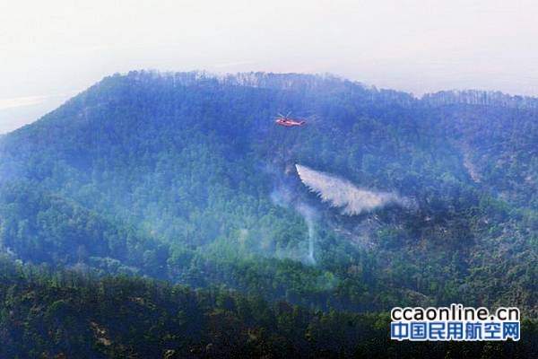 飞龙通航急调米-26直升机赴呼中林区森林灭火