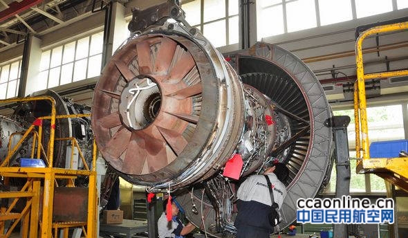Ameco北京基地为美佳航空修理发动机