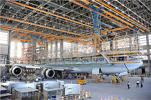 Ameco北京基地首次完成747-8飞机C检