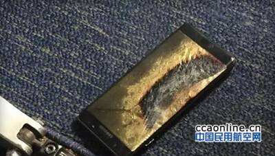 三星手機在日本關西國際機場冒煙，險些釀成火災