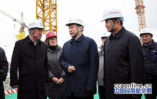 交通部部长李小鹏调研北京新机场工程建设