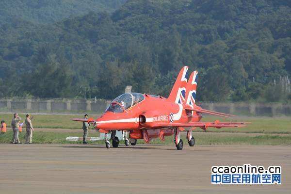 英國紅箭鷹隼戰(zhàn)機靜態(tài)展示