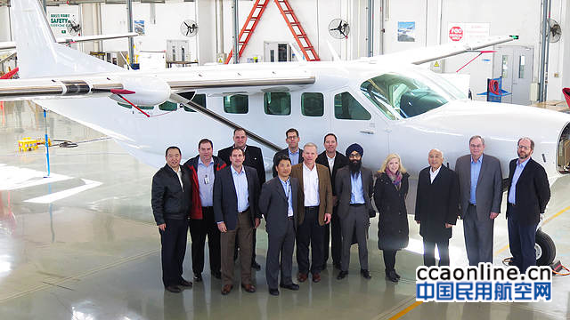 美国FAA代表团访问石家庄中航赛斯纳飞机