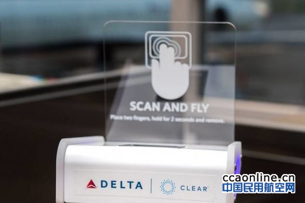 达美航空在部分机场用指纹识别代替登机牌