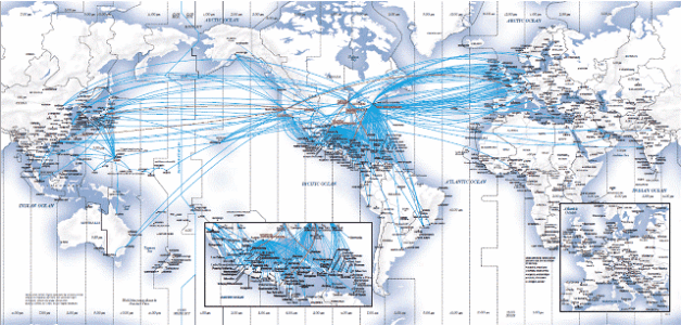 全球航空市场格局与客运枢纽分布特征(上)