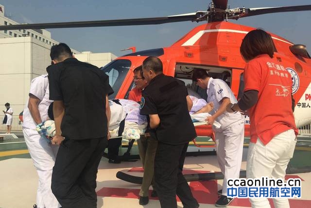 金汇通航救援直升机成功转运沈阳病患赴北京治疗