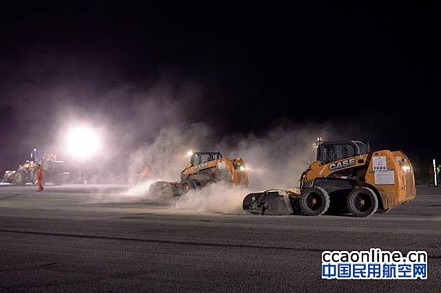 哈尔滨机场跑道整修提前15天完工