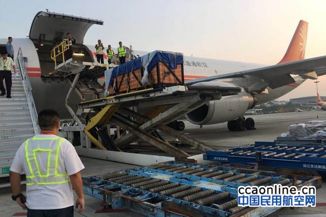 三亚机场圆满完成两头白鲸包机运输保障任务