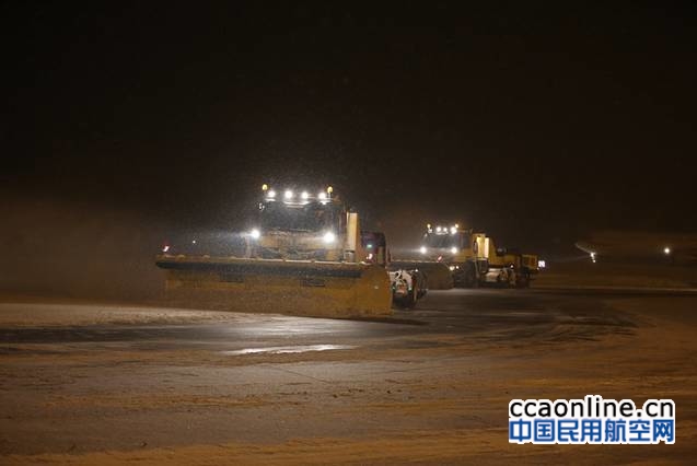 长春机场平稳保障2018年首场降雪