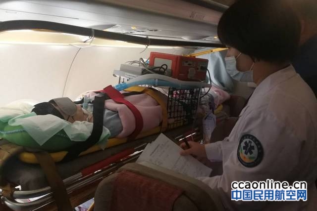 长春机场成功转运一名韩国重患者