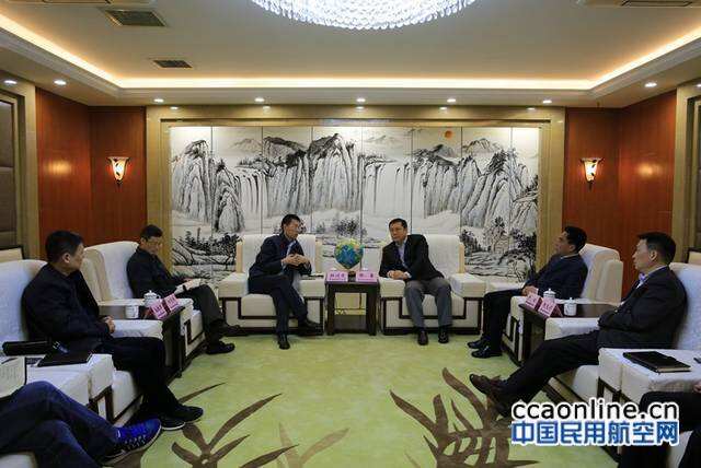 西南空管局局长张勇会见成都市口岸与物流办公室主任杜进有一行