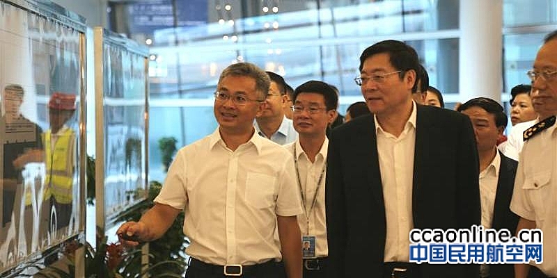 湖南省委书记杜家毫考察长沙机场国际指廊建设