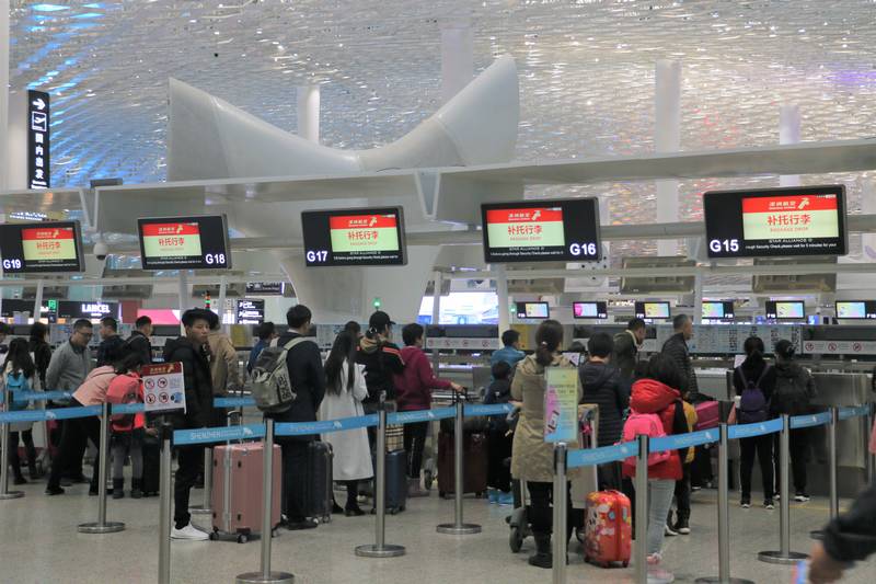 深航春节假期深圳地区运送旅客28万人次