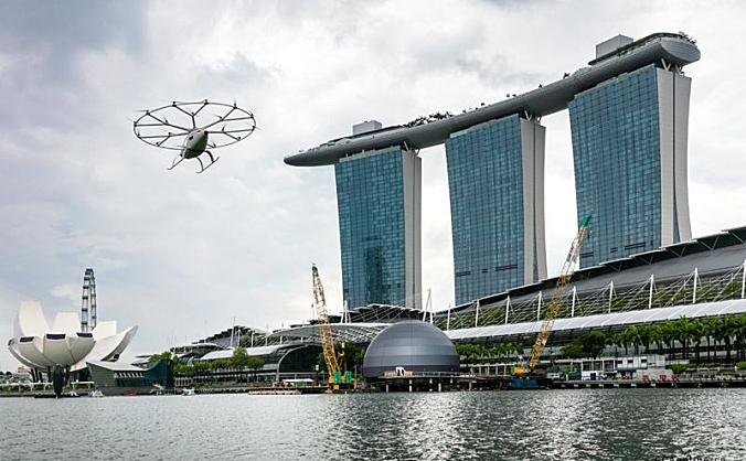 空中出租车在新加坡成功载人飞行