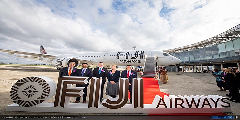 斐济航空接收首架空客A350-XWB宽体飞机