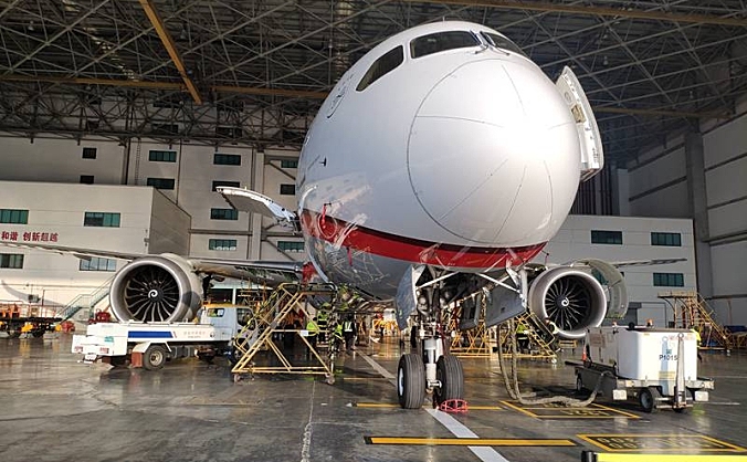 东航技术浦东维修基地首次完成B787飞机6A阶段检工作