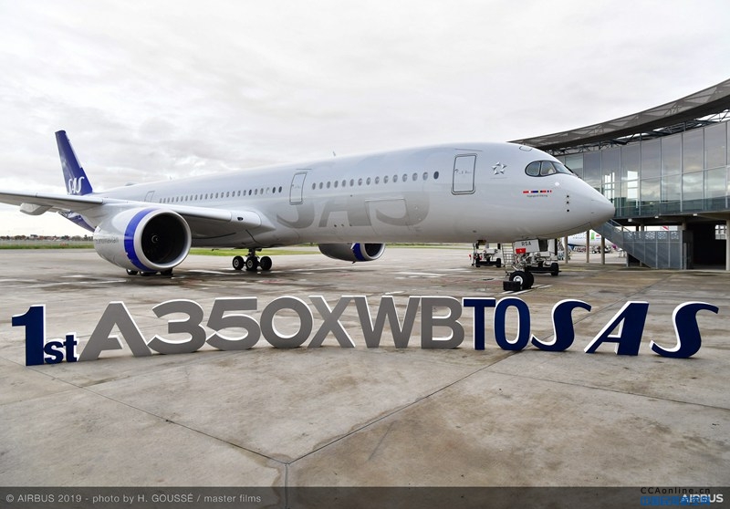北欧航空公司接收其首架空客A350-900飞机