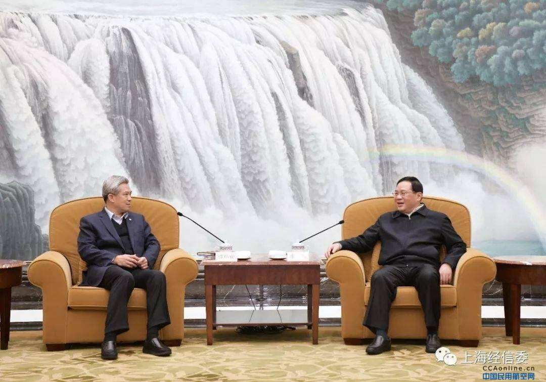 上海市委书记李强会晤中航工业谭瑞松，共商航空产业高质量发展