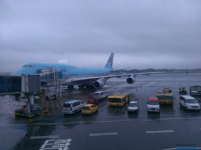 受疫情影响，韩金浦机场国际航班昨天零起降