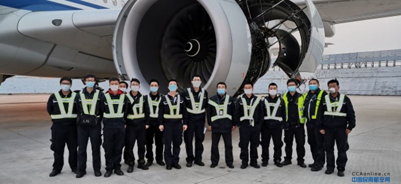 Ameco华北航线中心圆满完成首次A350-900机型换发工作