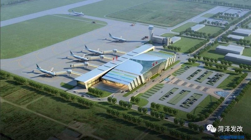 菏泽牡丹机场主体工程基本完工，飞机校飞工作预计10月上旬展开