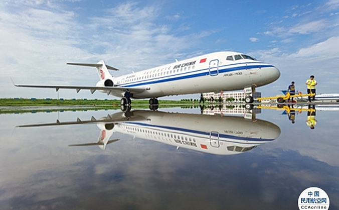 国航接收第四架ARJ21国产客机，全经济舱布局共90个座位