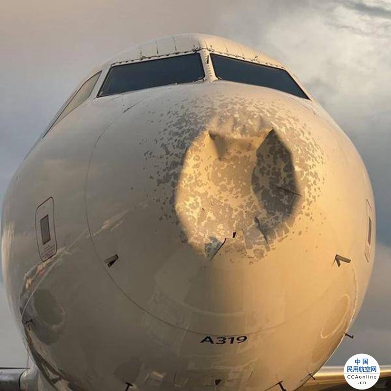 达美航空一客机导航设备出现问题，落地后发现飞机鼻锥受损