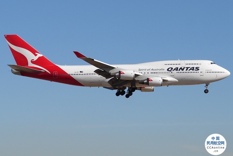 澳航最后一架波音747退役，最后一次飞行中在天空画下袋鼠图案