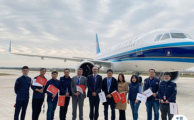 赛峰集团支持空中客车向中国南方航空交付中国总装第500架A320系列飞机