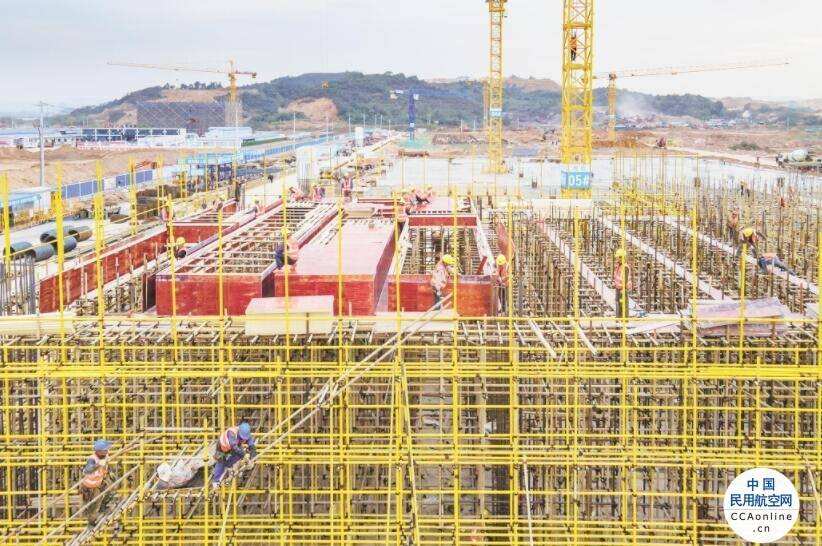 鄂州機場進入主體結構施工