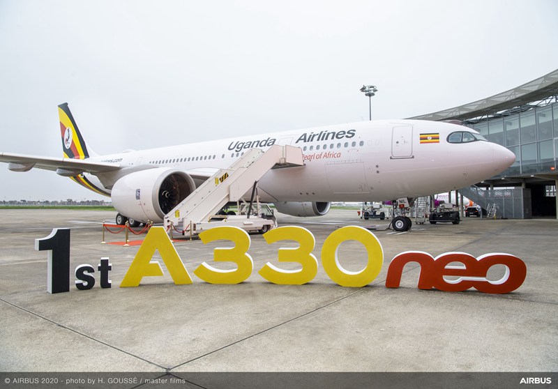 乌干达航空接收其首架空客A330neo飞机