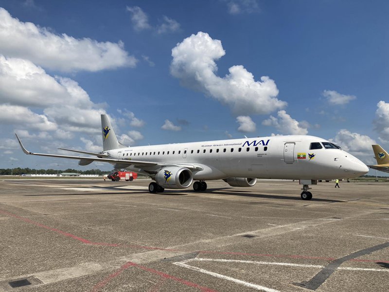巴航工业E190加入缅甸国际航空并投入商业运营