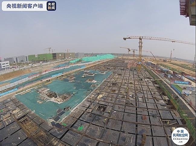 提前完成多个施工节点 郑州新郑国际机场三期扩建工程综合楼地下室结构封顶