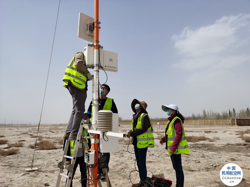 新疆空管局阿克苏空管站自观无线通信传输项目成功安装