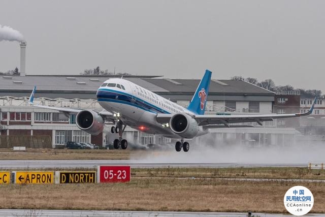 中国南方航空接收运营空客A319neo飞机