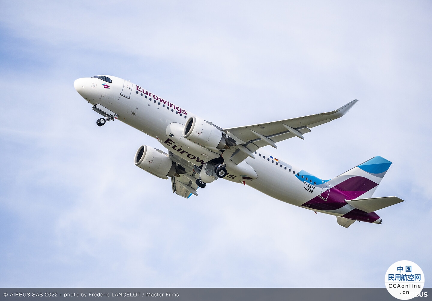 欧洲之翼航空接收其首架空客A320neo飞机