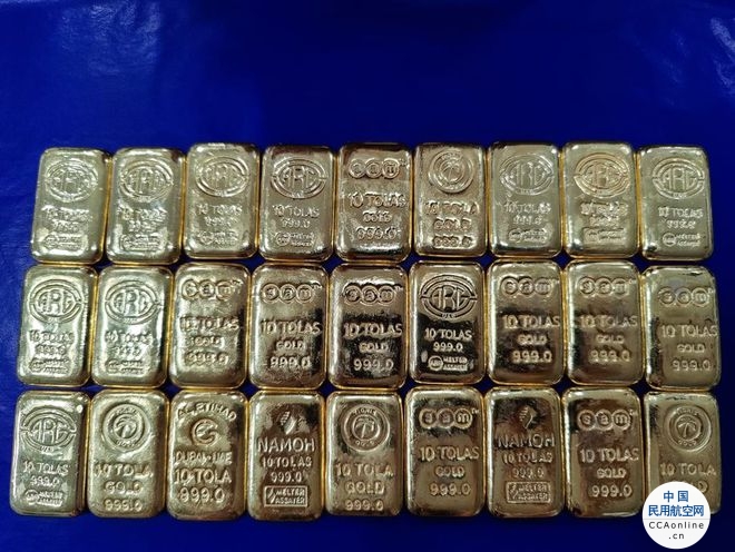 印度一男子走私黄金在机场被捕，携带27根金条价值超千万元